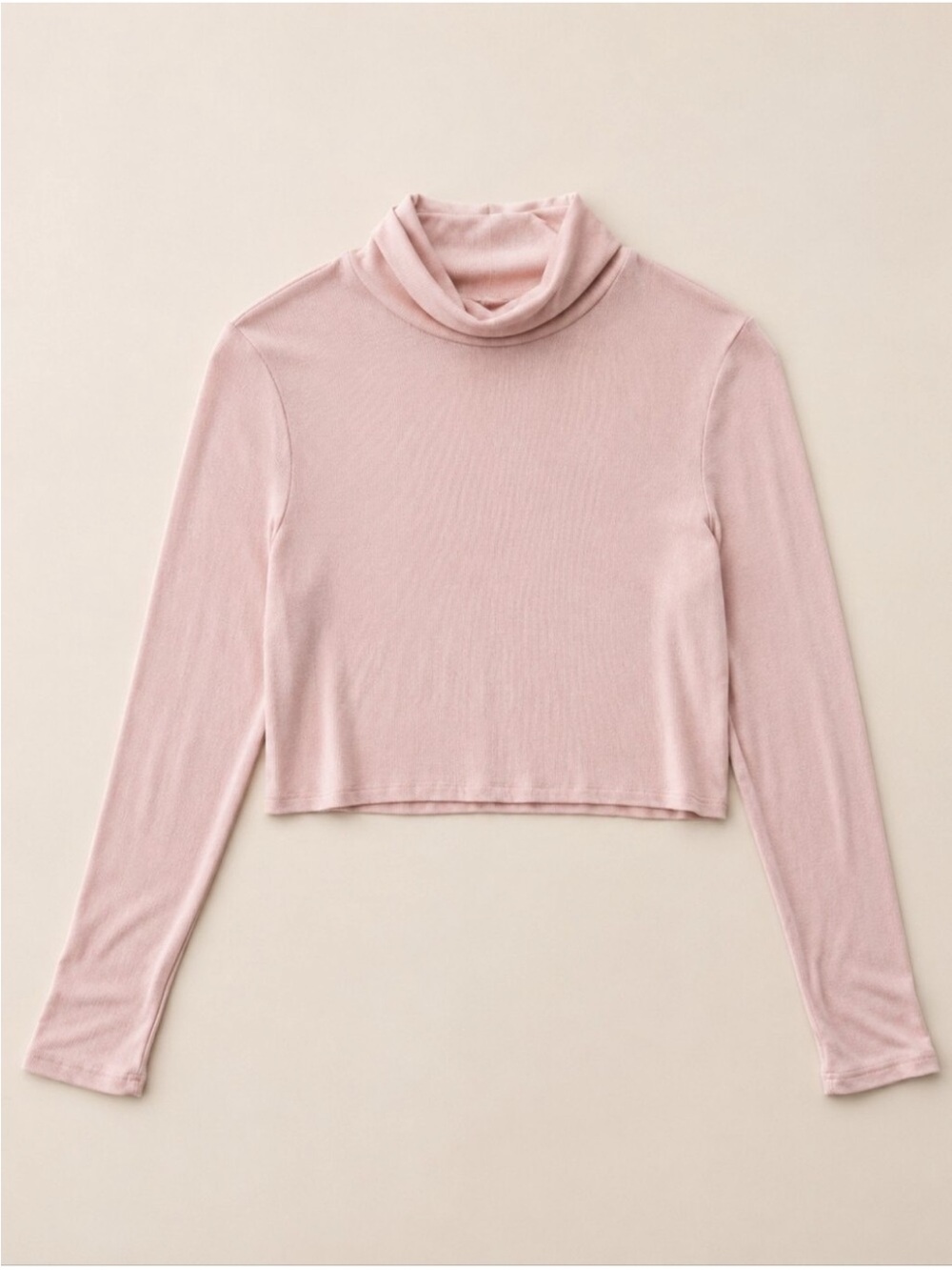 🎀 Aritzia — Sunday Best — Freshman Cropped Turtleneck in Frosted Rose